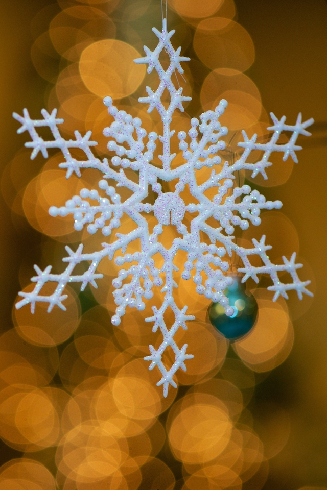 White Snowflake Ornament