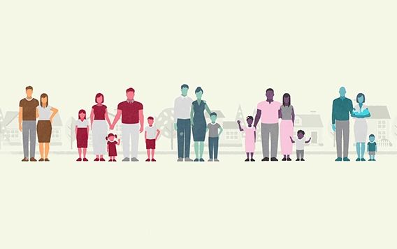 Animación de varios grupos familiares