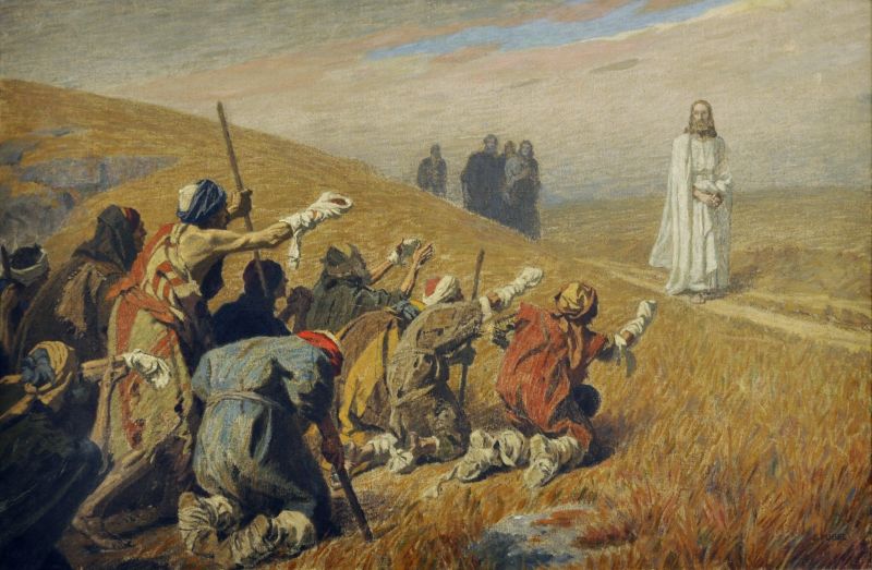 Jesús sana a los diez leprosos