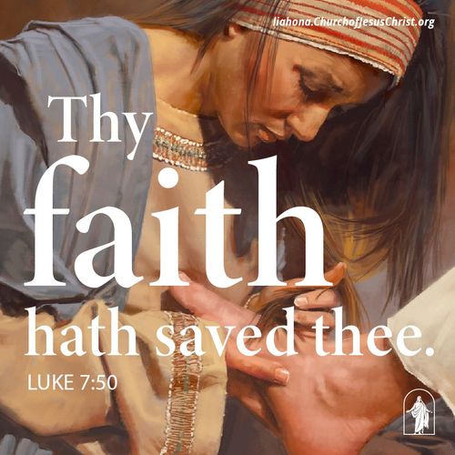 Shareable Quote (March 2023) - Faith Hath Saved Thee