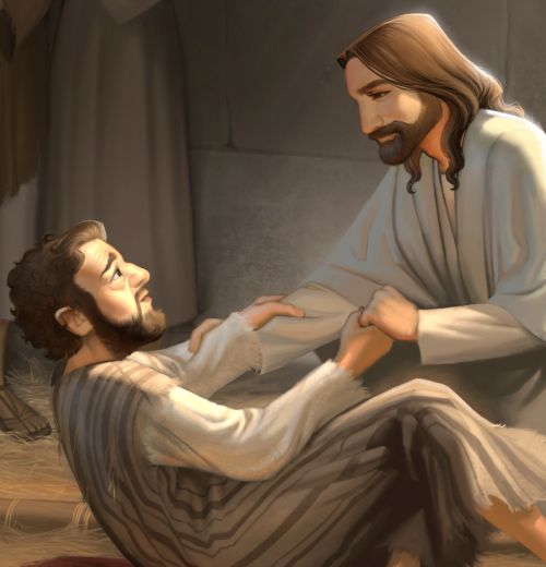 jesus helping people