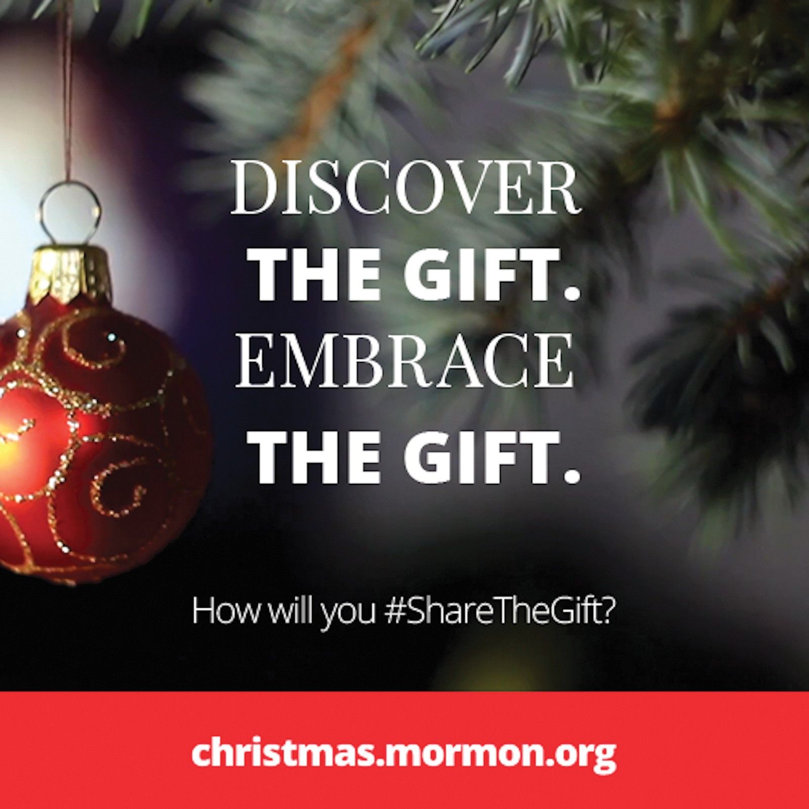 Discover the gift. Embrace the gift. How will you #ShareTheGift? christmas.mormon.org