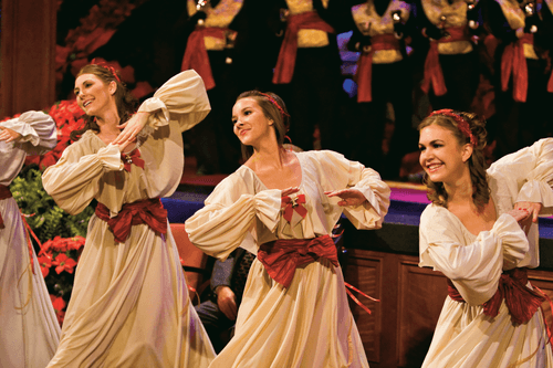 Scene from the 2008 Tabernacle Choir Christmas Concert.