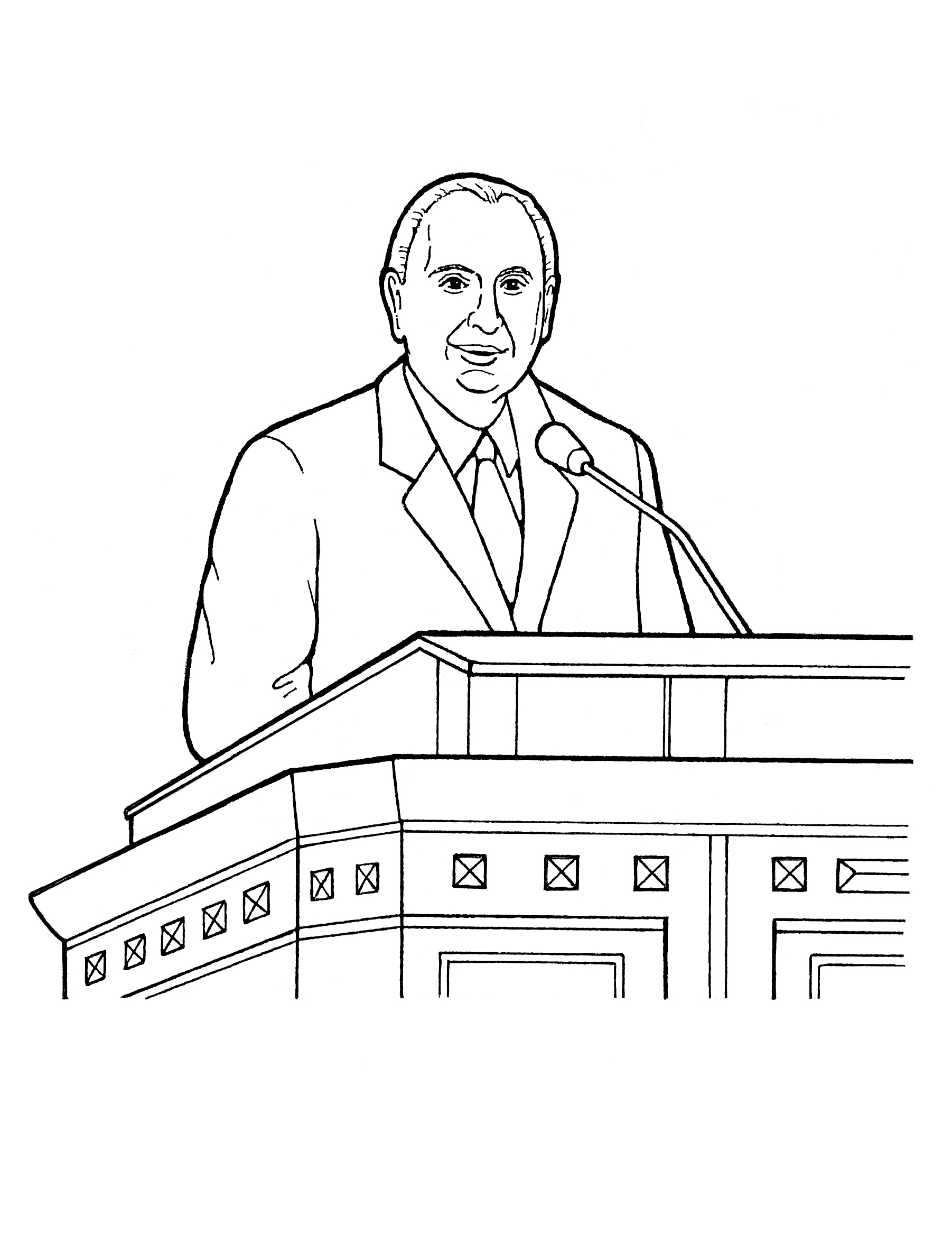 coloring pages of president monson