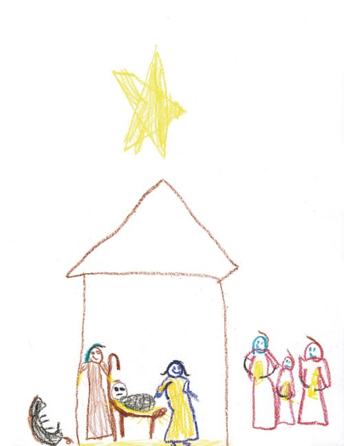 Nativity drawing