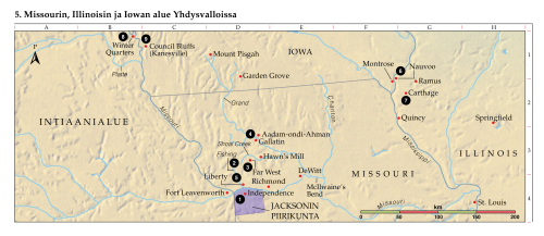 5. Missourin, Illinoisin ja Iowan alue Yhdysvalloissa