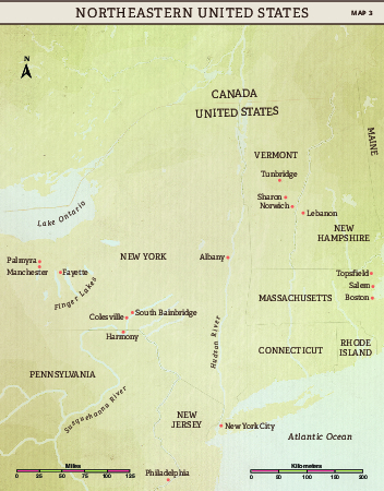 Church History Maps: Northeastern United States