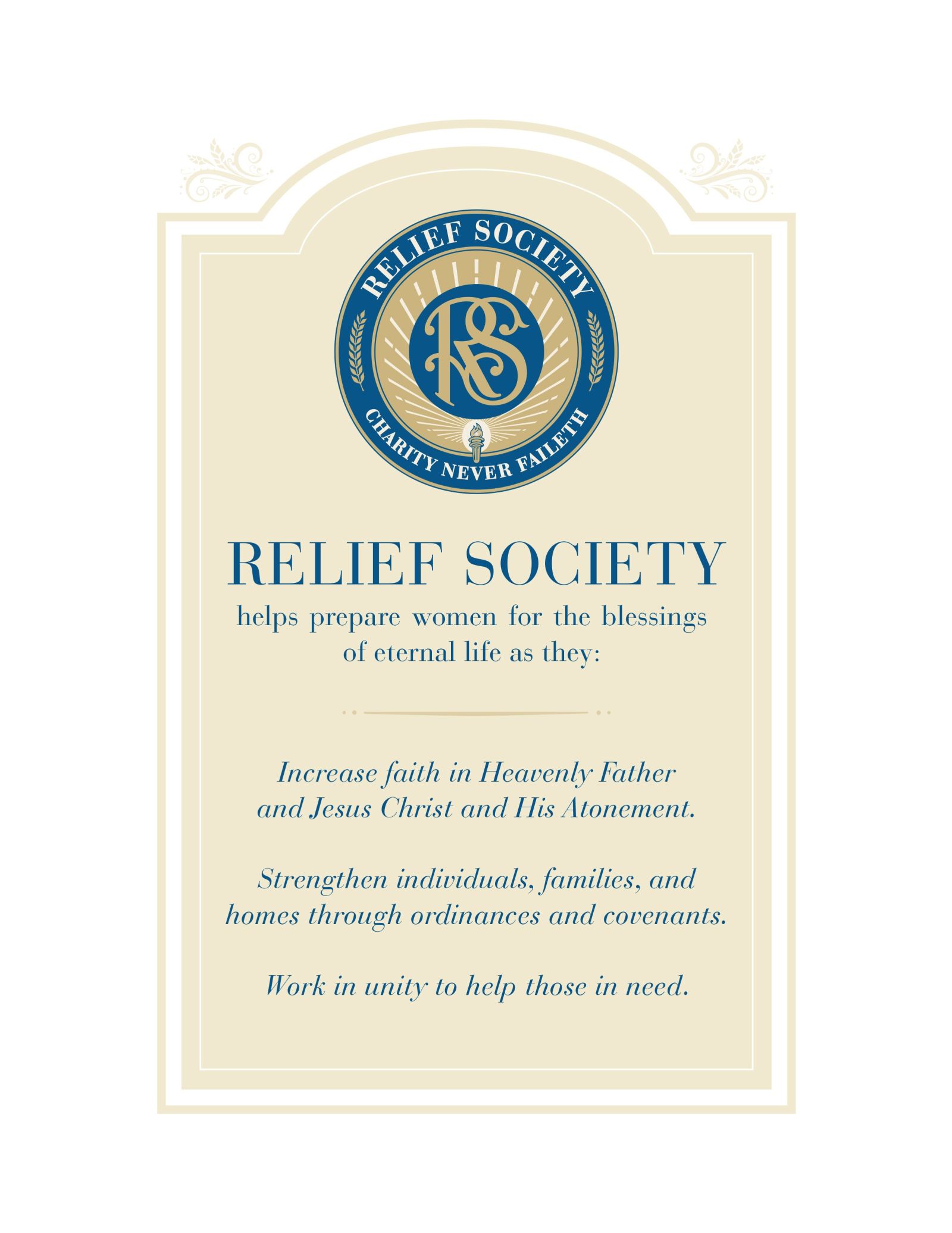 Relief Society Poster