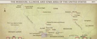 Church History Maps: The Missouri, Illinois, and Iowa Area of the United States