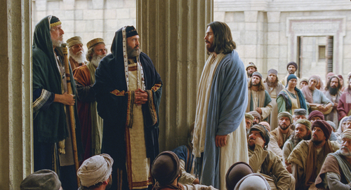 Matthew 21:23–32, Christ and the chief priests in the temple