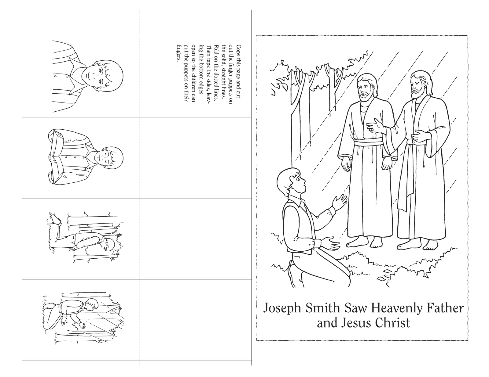 Nursery Manual Page 91: Joseph Smith Saw Heavenly Father and Jesus Christ