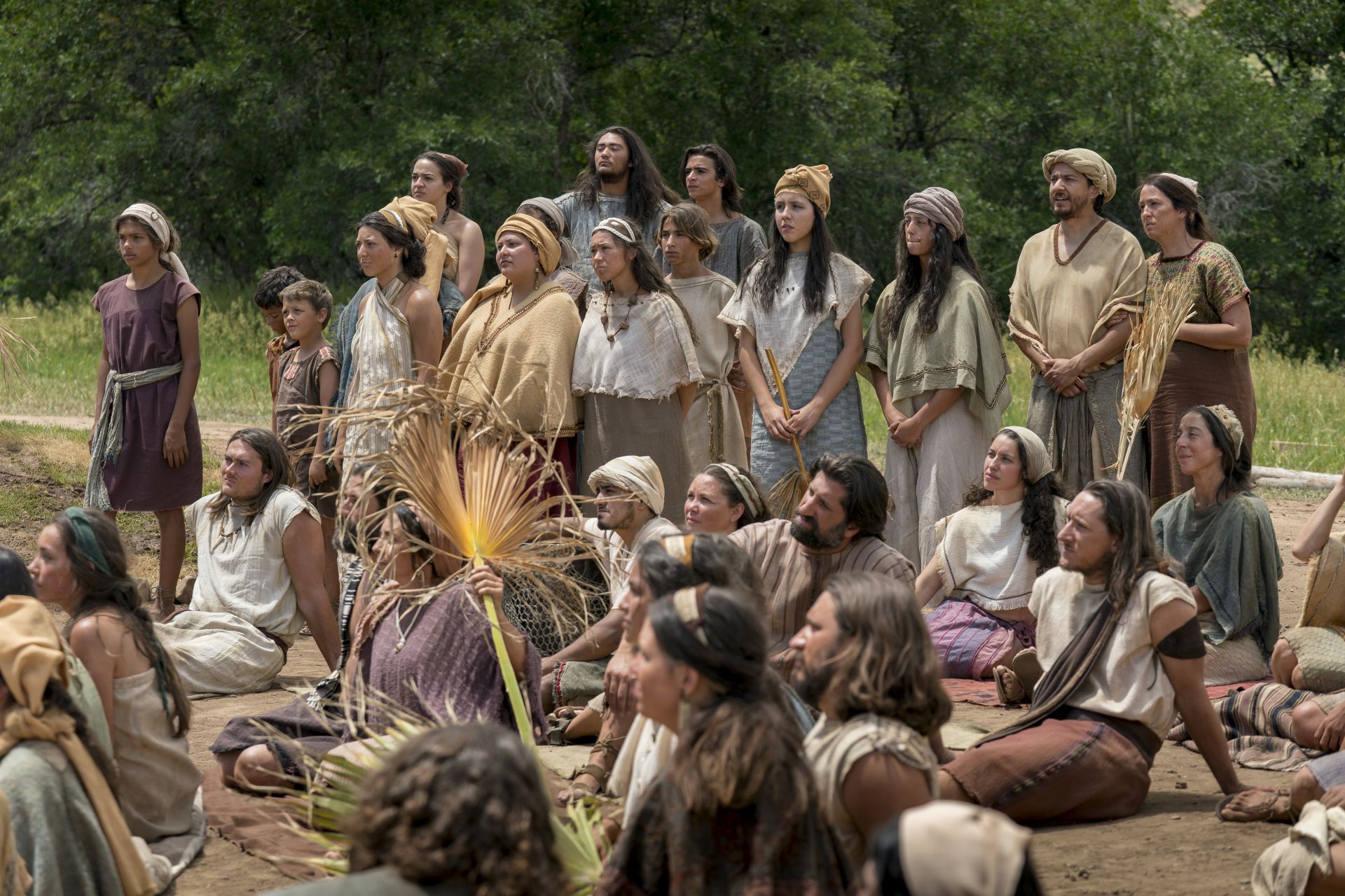 Nephites listening to Jacob teach