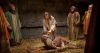 Jesus raising man from bed