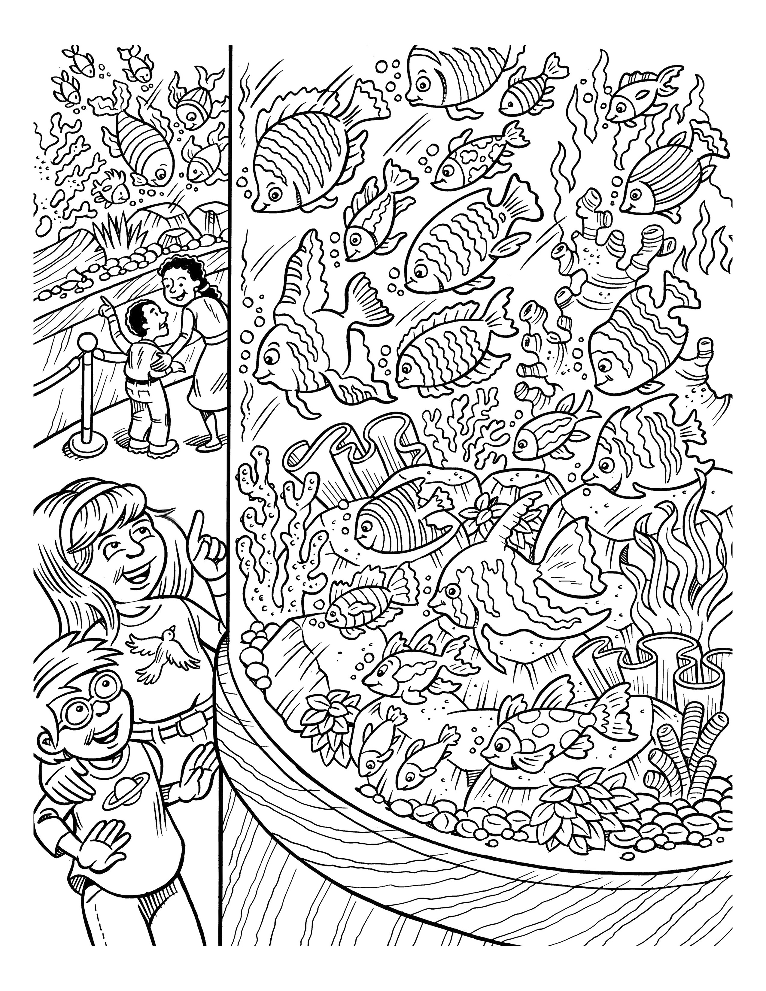 printable hidden picture coloring pages