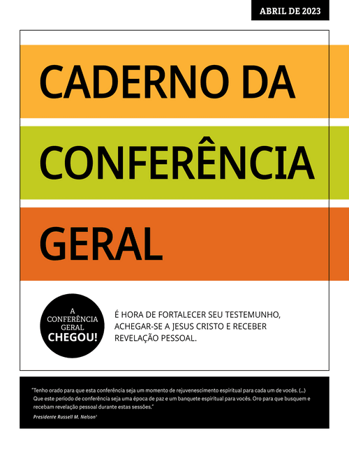 Caderno da conferência geral