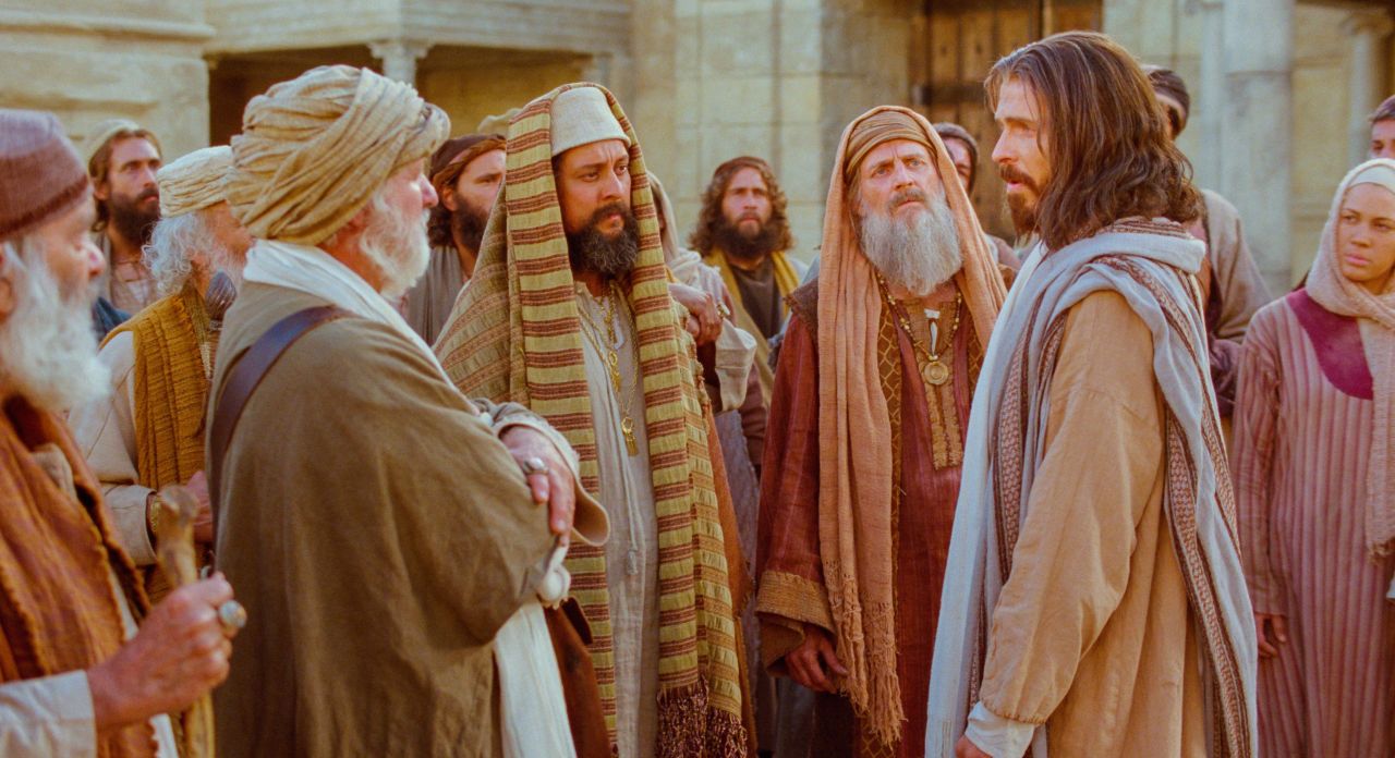 Jesus Christ testifies before Pharisees that He is the light of the world
