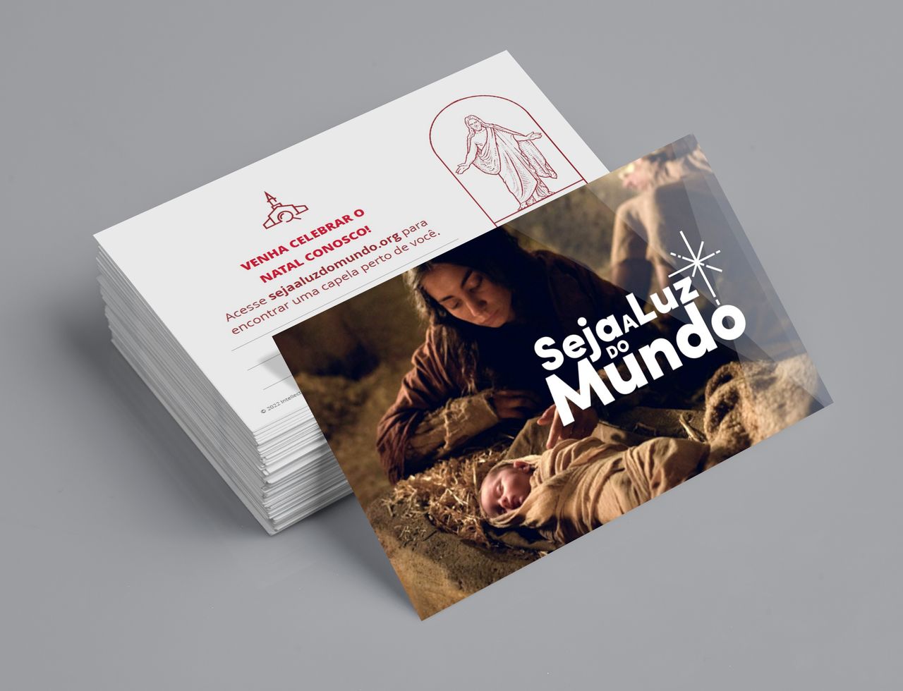 Cartões da campanha Seja A Luz do Mundo para imprimir