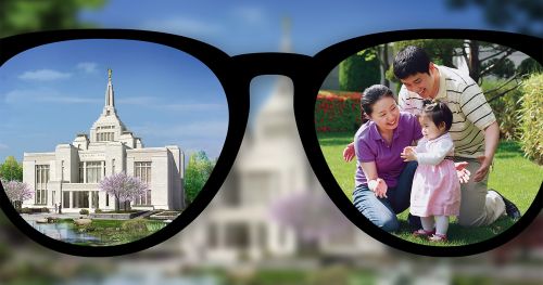 透过眼镜看，聚焦于圣殿和家庭