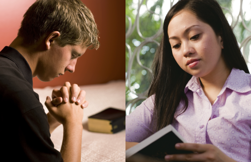 Prayer. Youth. Male