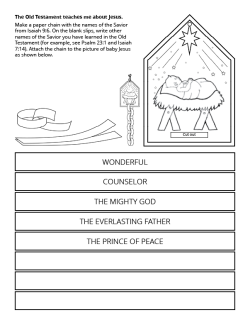 Old Testament Activity Pages