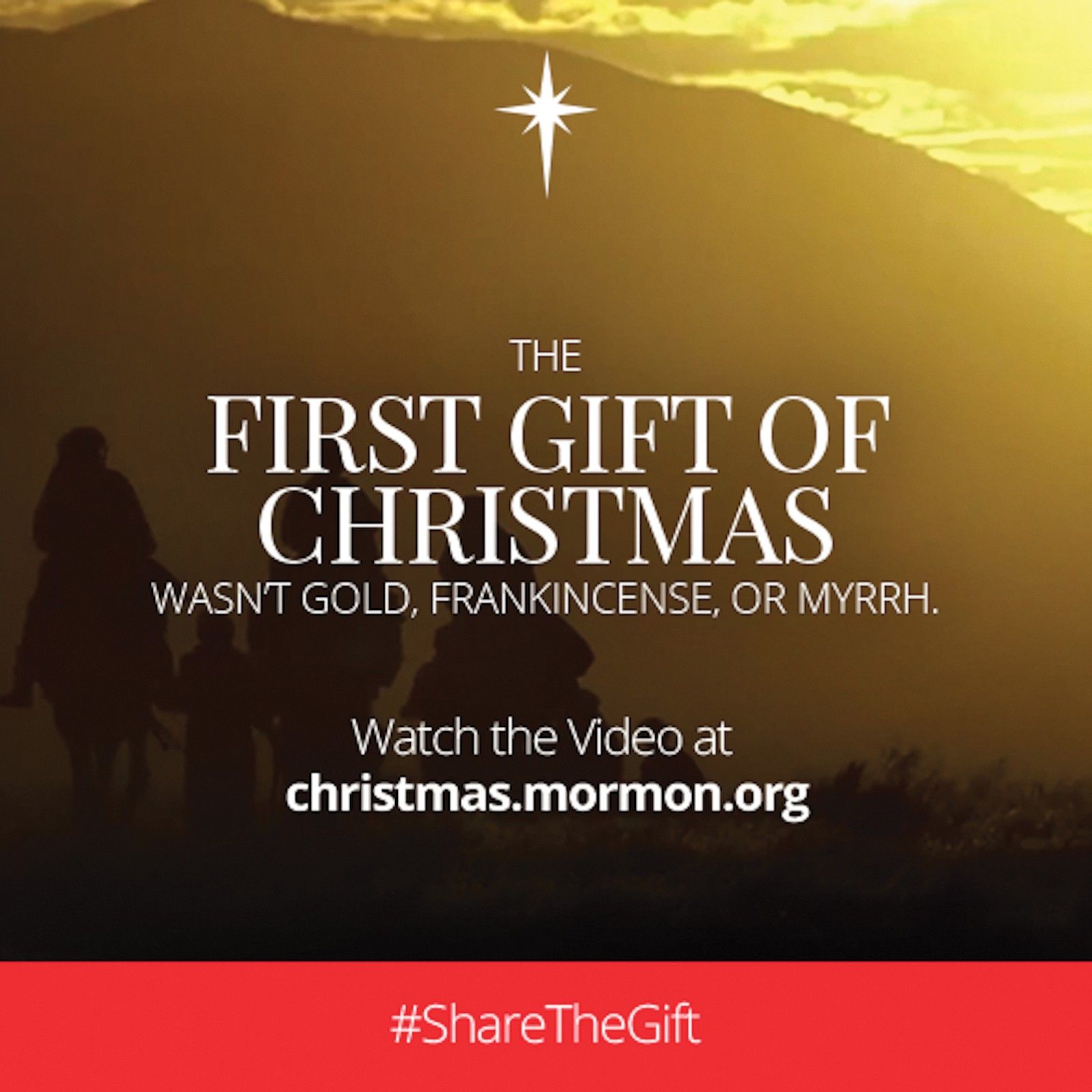 The first gift of Christmas wasn’t gold, frankincense, or myrrh. Watch the video at christmas.mormon.org. #ShareTheGift