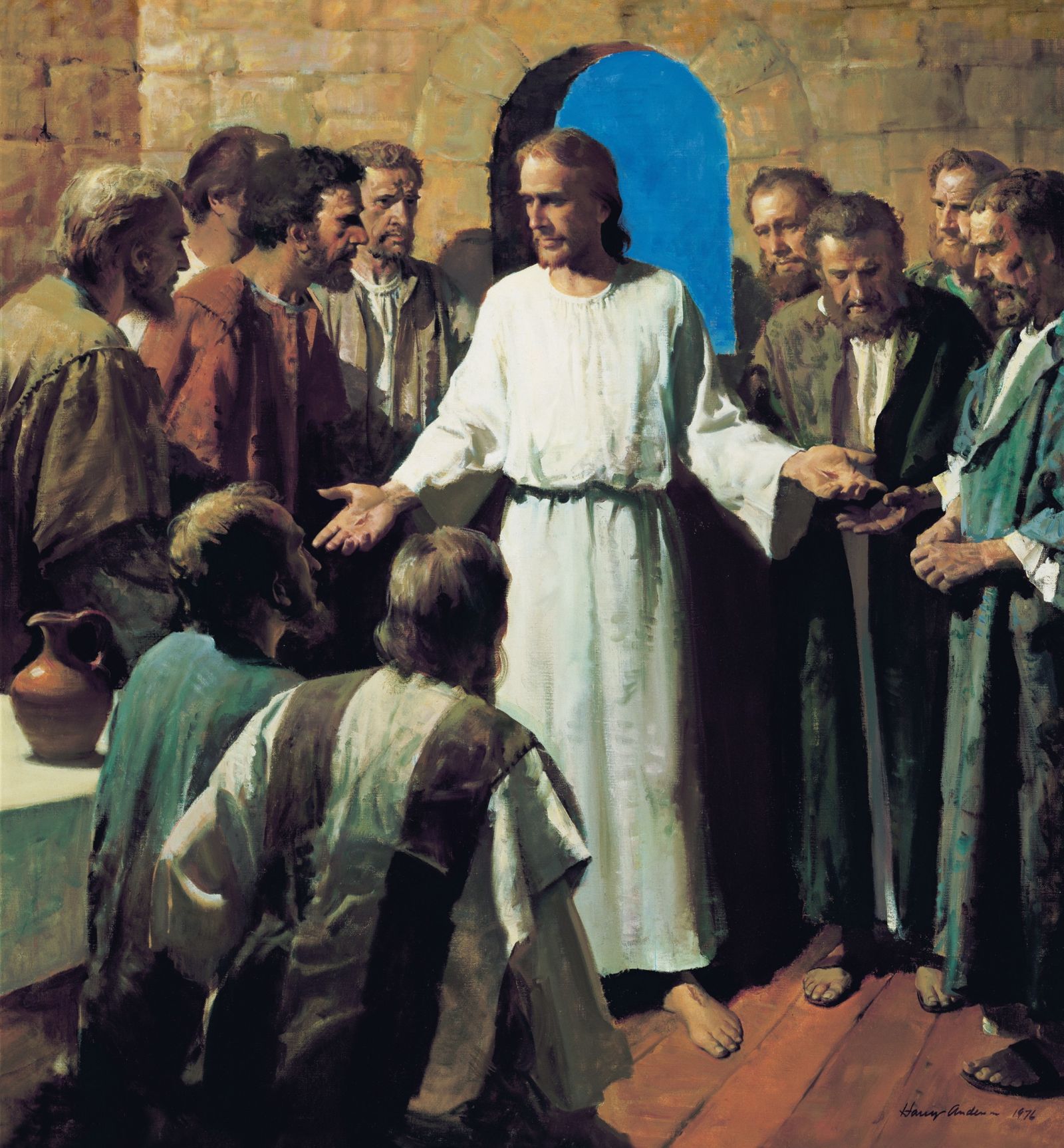 'Jesus Shows His Wounds (Behold My Hands and Feet)' by Harry Anderson