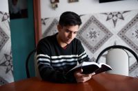 youth reading the Bible