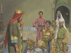 Lehi’s Sons Offering Riches to Laban