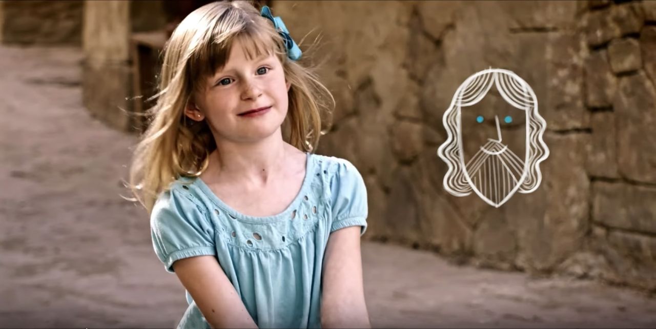 A girl explains who Jesus Christ is