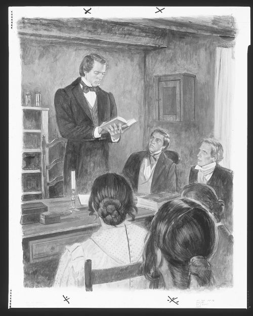 Joseph Smith Speaking to the Saints in the Pontiac Michigan Branch, 1834