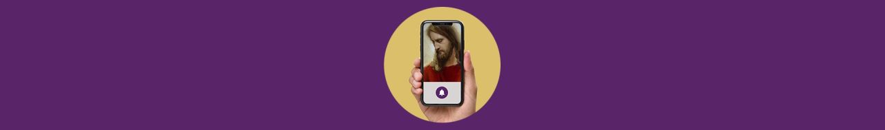 Girl getting daily Holy Week reminders