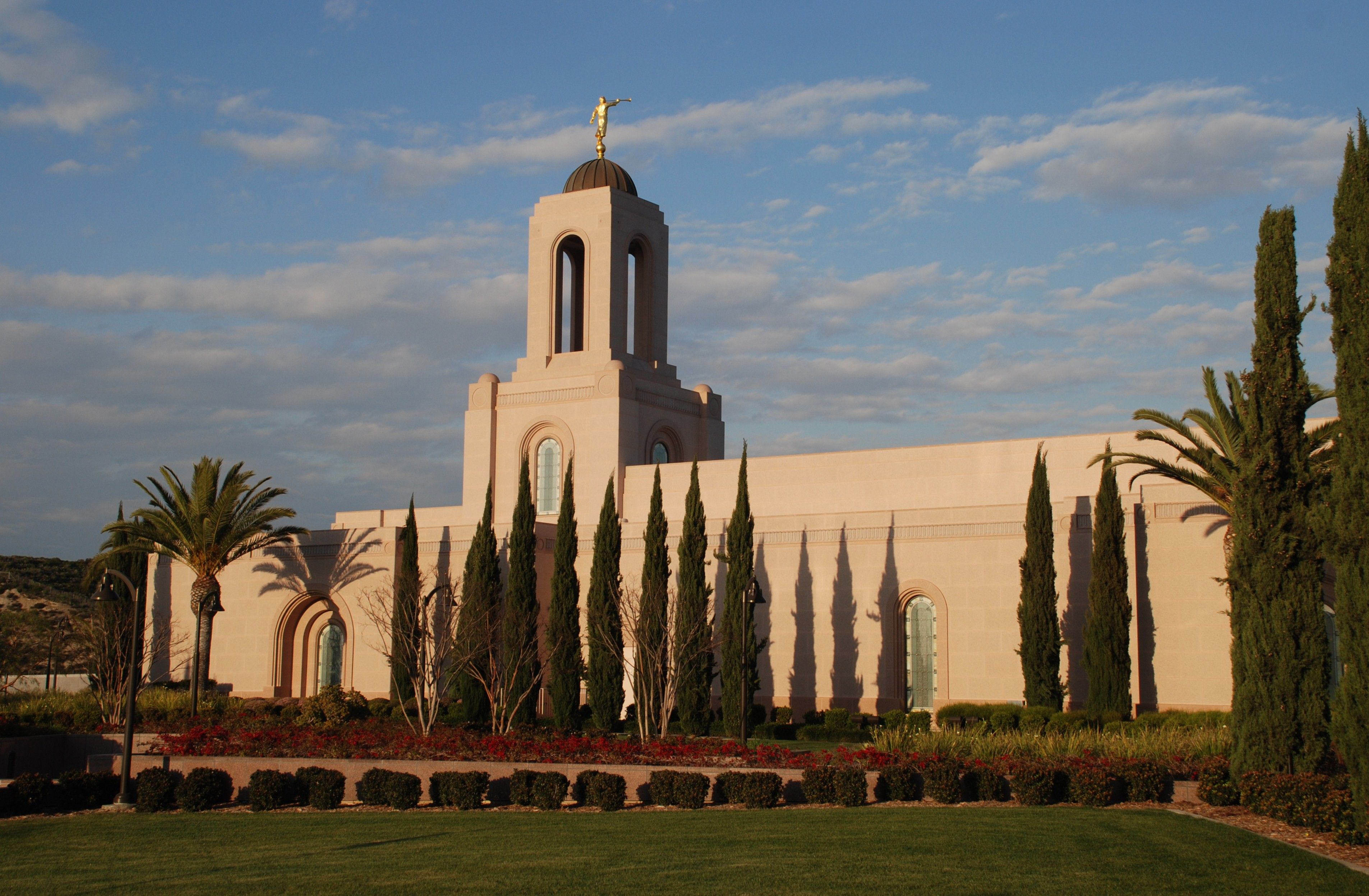 Newport Beach California Temple at Sunset