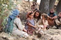 Jesus Christ sitting with a child teaches that we must become as little children