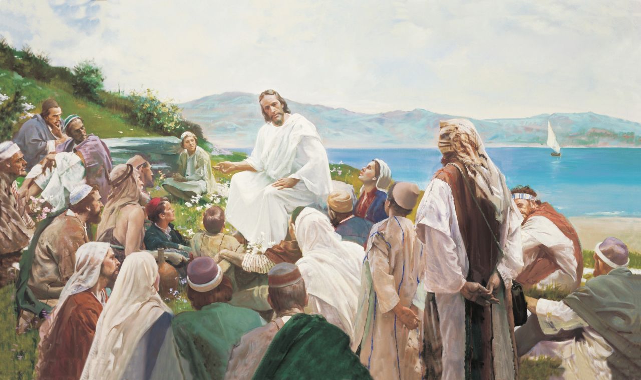 Jesus Cristo ensinando o Sermão da Montanha, ensinamentos da Bíblia para os dias de hoje