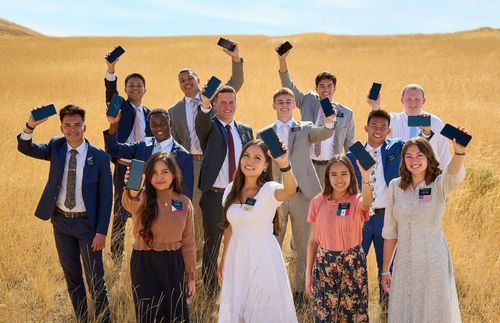 Missionaries in a Field