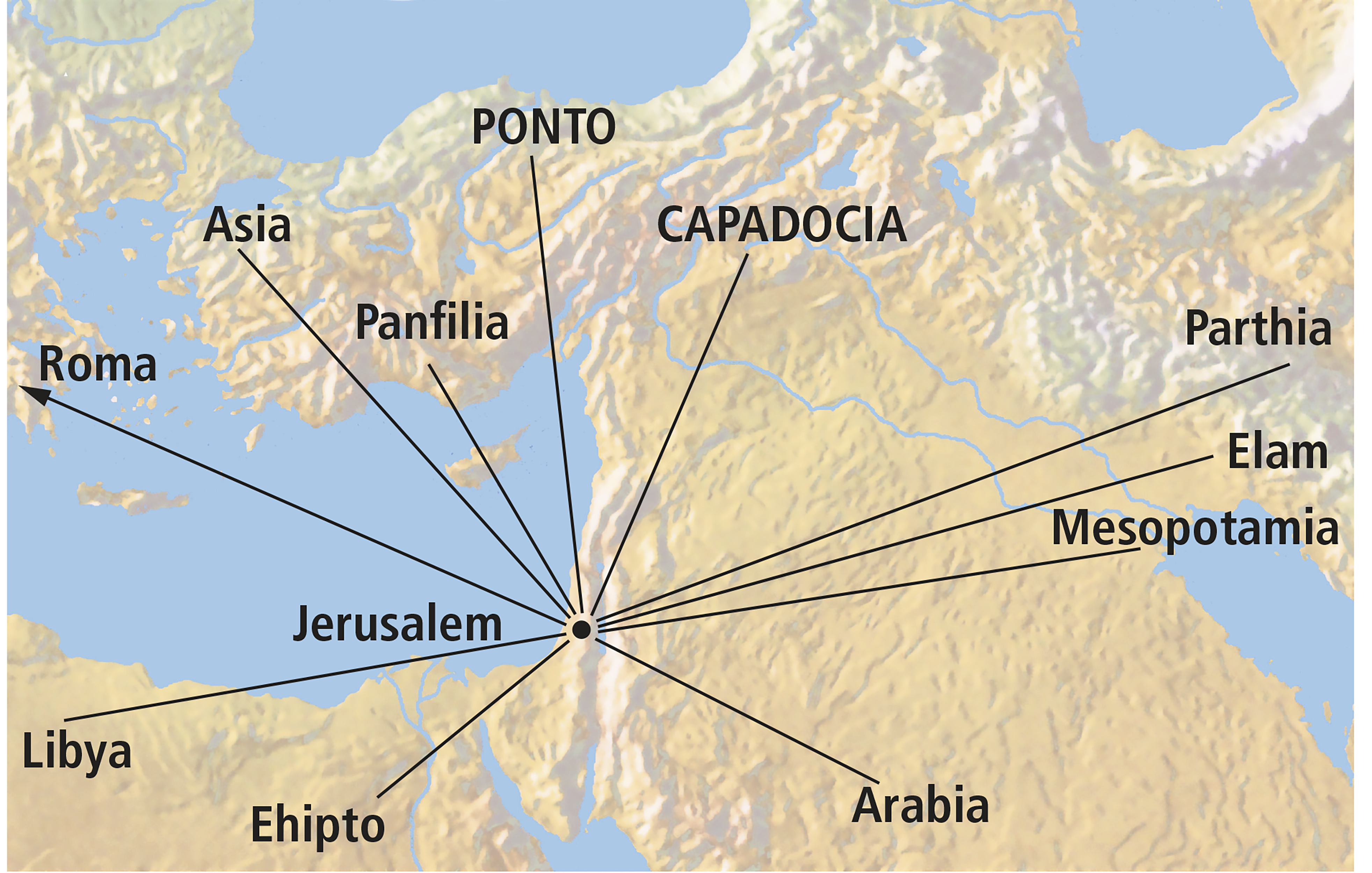 mapa, silangang Mediterranean