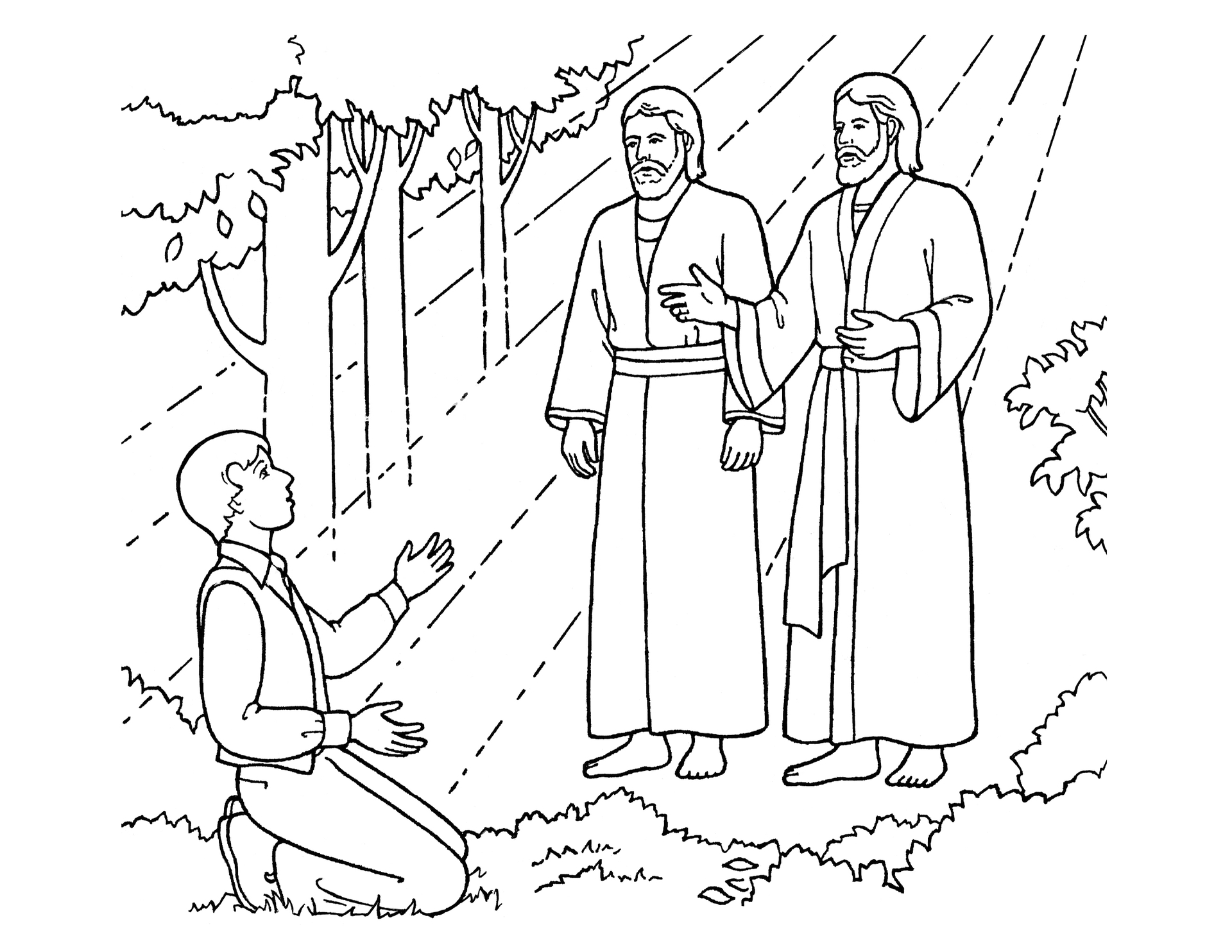 The First Vision: Joseph Sees God the Father and Jesus Christ