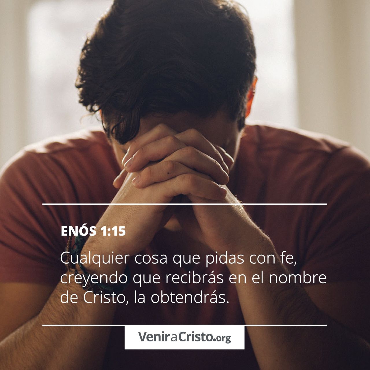 Imagen con frase inspiradora para fortalecer la fe