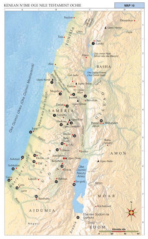 Map 10: Kenean n’ime Oge nile Testament Ochie