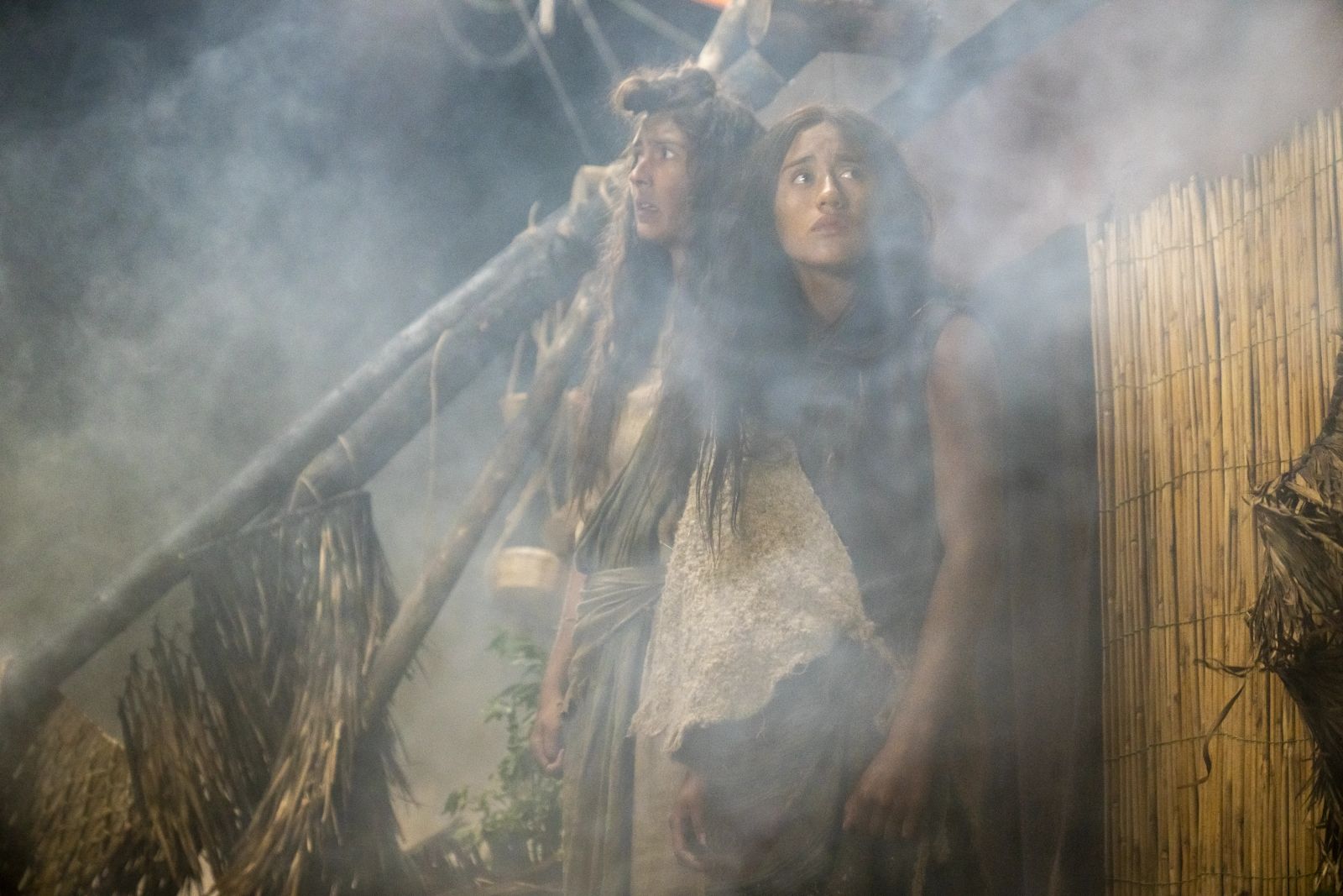 Two Sisters Viewing the Damage and Chaos