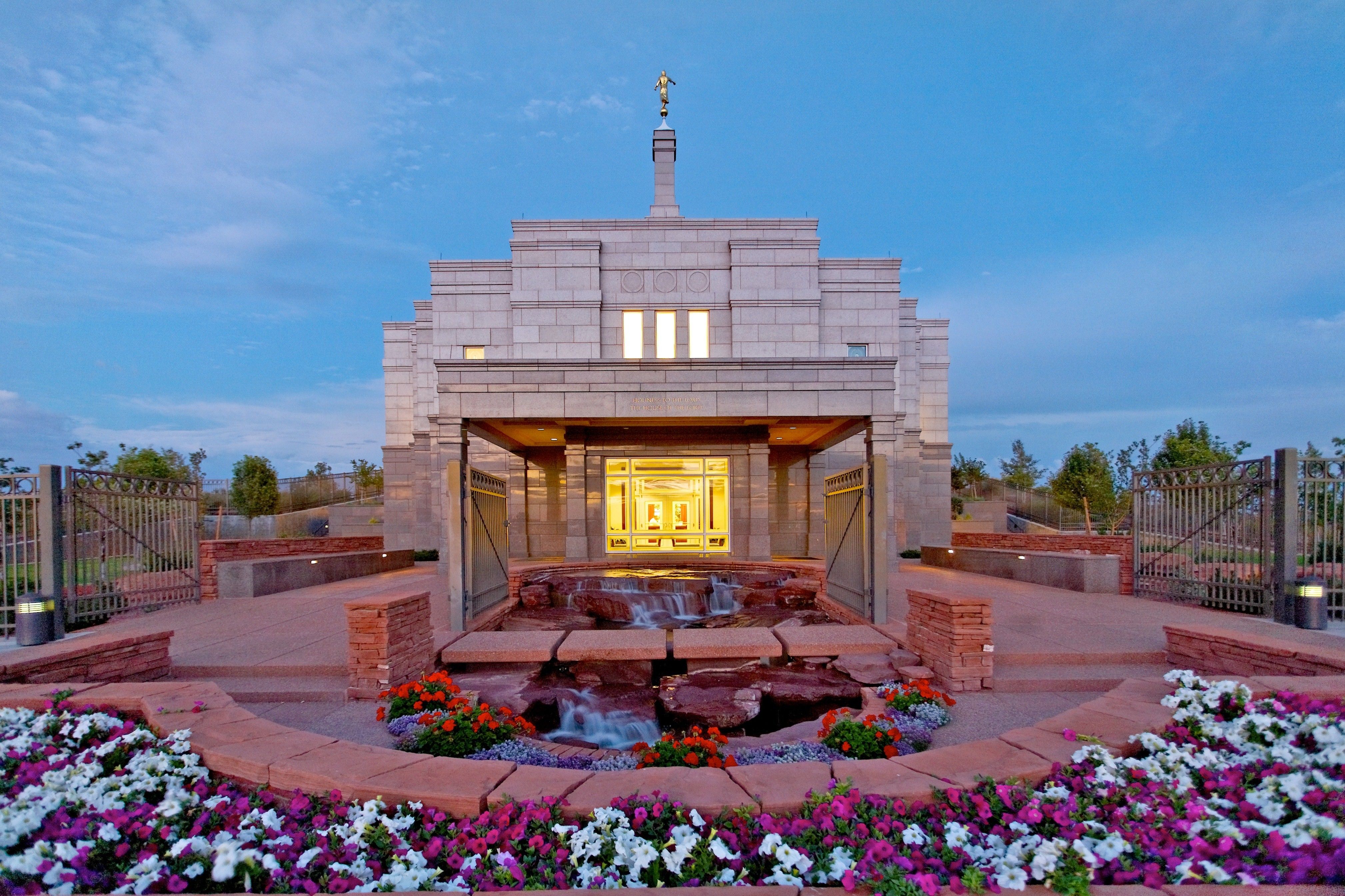 Snowflake Arizona Temple in the Evening