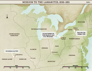 Church History Maps: Mission to the Lamanites, 1830–1831