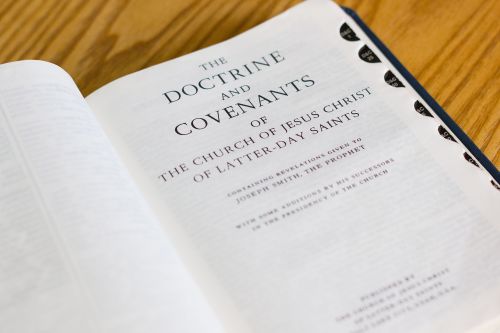 Title page of the Doctrine and Covenants.