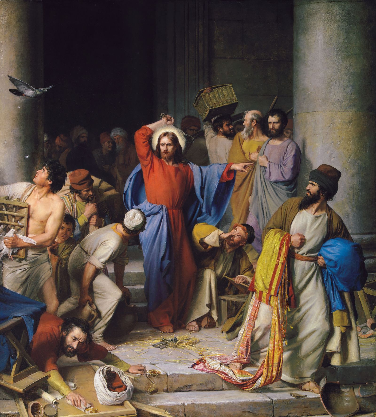 'Jesus Cleansing the Temple' by Carl Heinrich Bloch