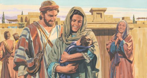 Anna sees the baby Jesus in the temple - ch.6-5