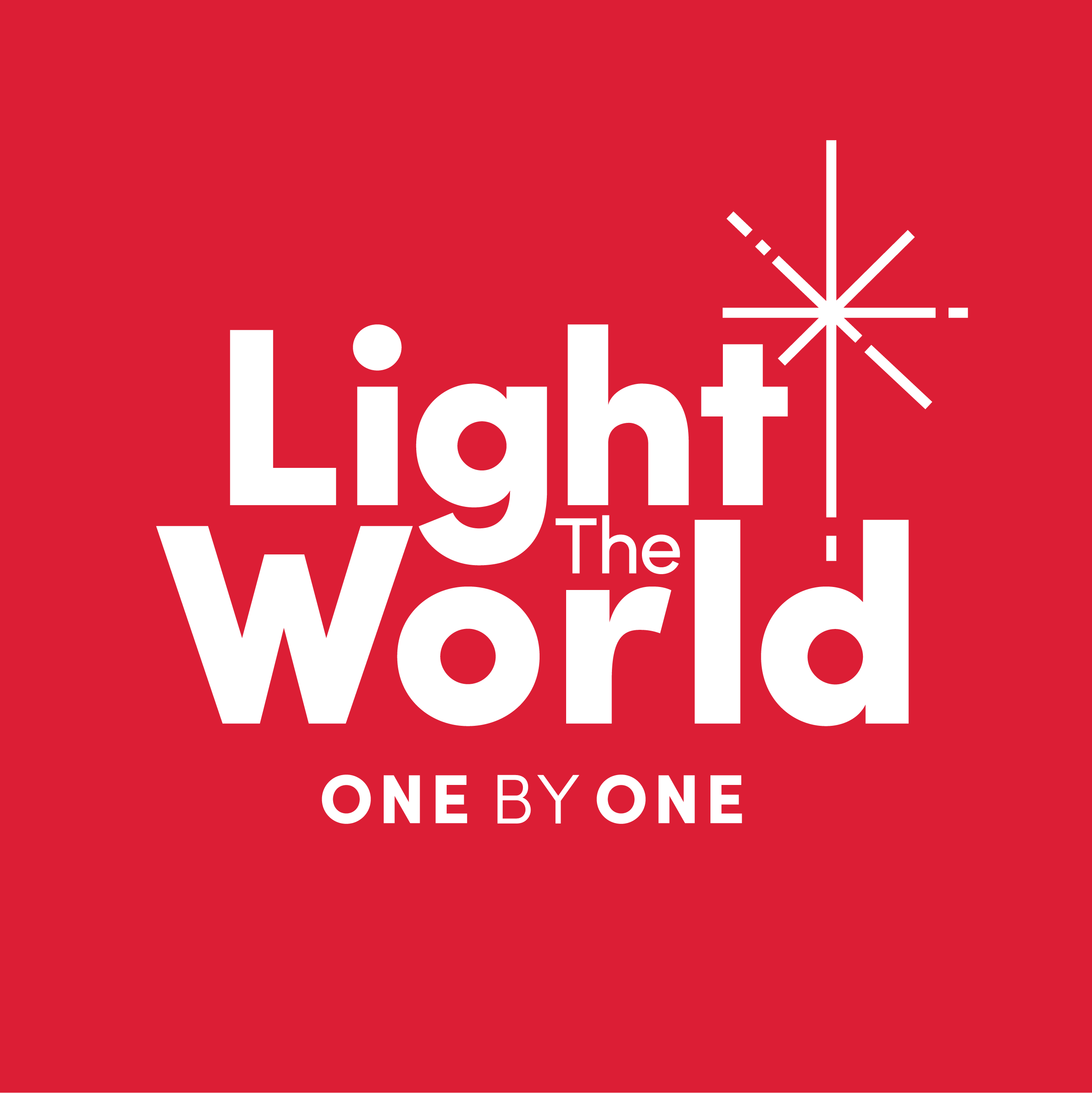 Light The World Logo (Red Background)