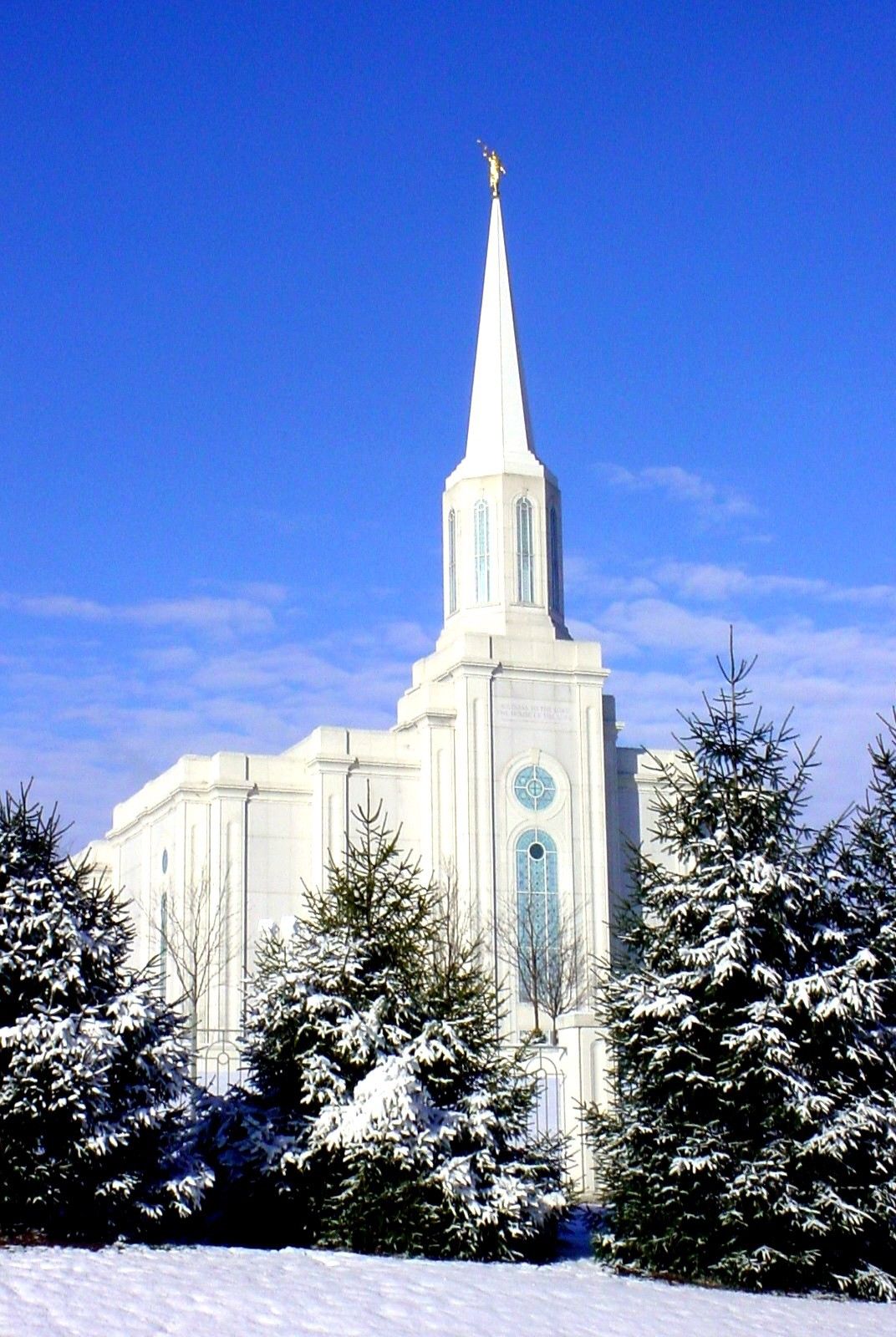 St. Louis Missouri Temple in the Winter