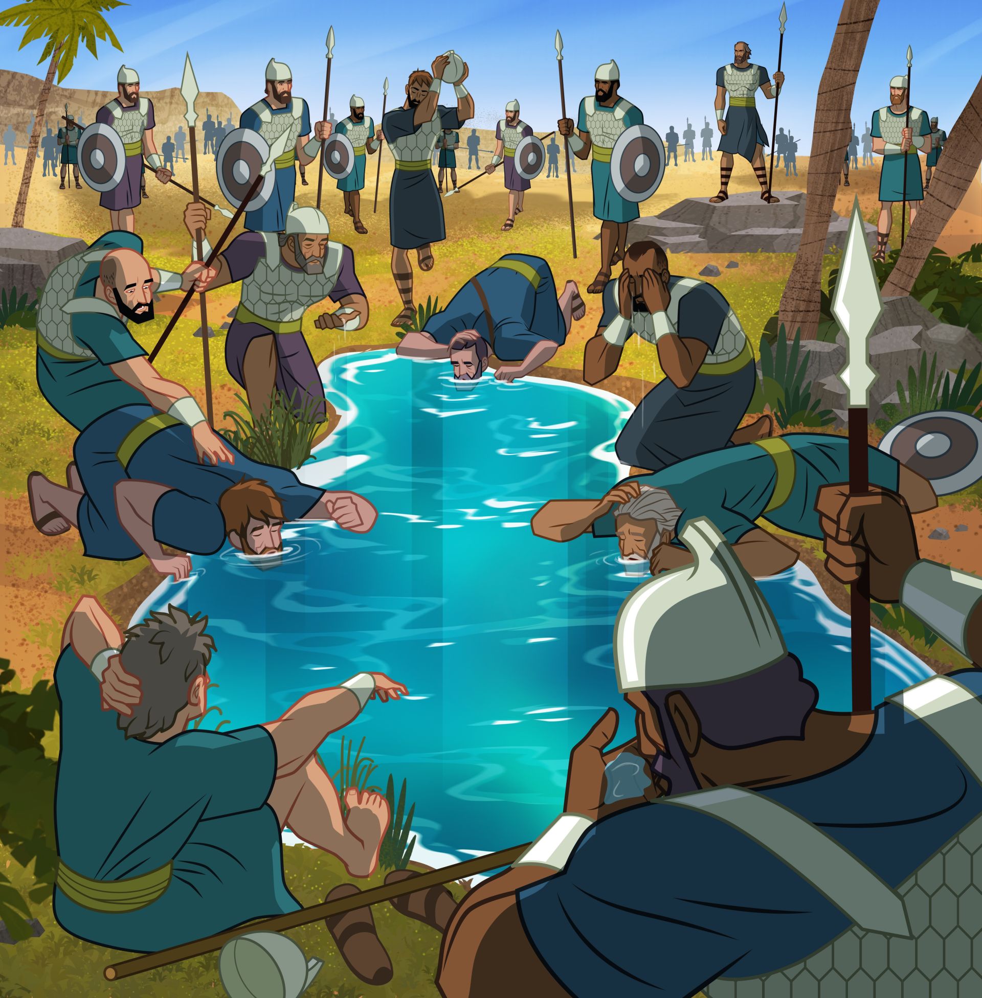 Old Testament Stories The Army of Gideon