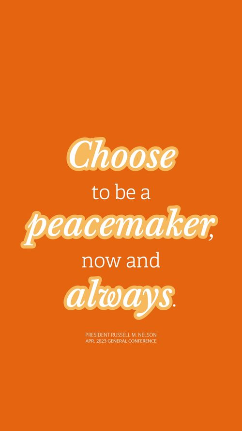 Poster Choose to Be a Peacemaker