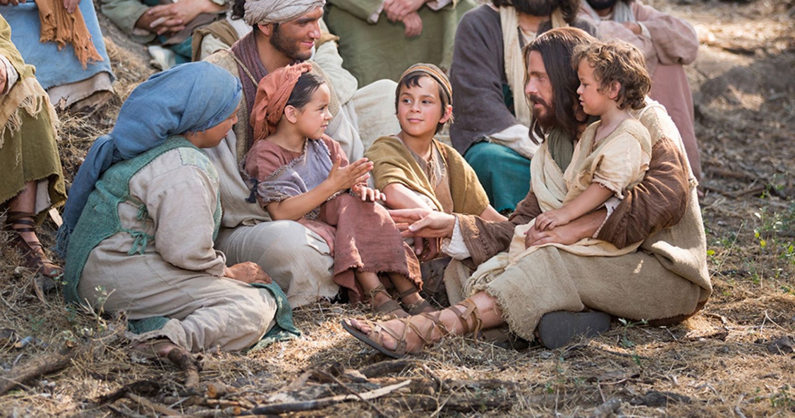 Jesus Christ Teaching a Family